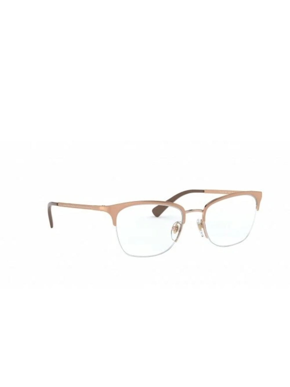VOGUE Women's Semi-Rim Cat-Eye Optical Eyeglasses in Rose Gold